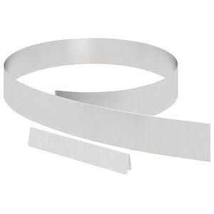 vidaXL Raseneinfassung 450 x 10 cm Edelstahl Silber