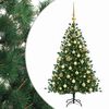 vidaXL K&uuml;nstlicher Weihnachtsbaum mit Weihnachtskugel 150 cm 150 LEDs