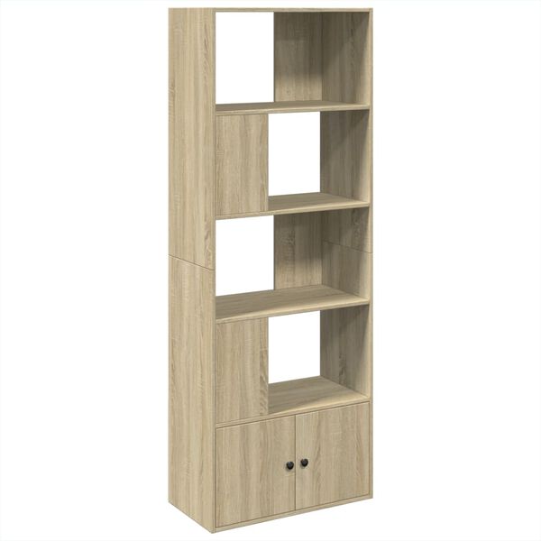 vidaXL Bücherregal Sonoma-Eiche 70x36x189 cm Holzwerkstoff