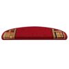 vidaXL Stufenmatten Selbstklebend 10 Stk. 65x21x4 cm Rot