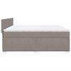 vidaXL Boxspringbett mit Matratze Taupe 180x200 cm Stoff