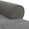 vidaXL Lounge-Liege mit Kissen Dunkelgrau 91 x 157 x 91 cm Samt