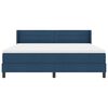 vidaXL Boxspringbett mit Matratze Blau 200 x 180 cm Polyester