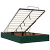 vidaXL Ottoman-Bett mit Matratze Dunkelgr&uuml;n 120x200 cm Samt