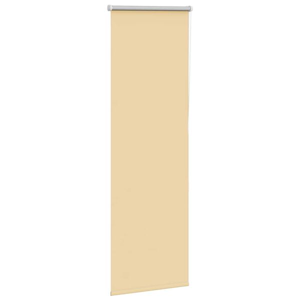 vidaXL Verdunkelungsrollo Beige 40x130cm Stoffbreite 35,7 cm Polyester