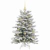 vidaXL Künstlicher klappbarer Weihnachtsbaum Weiß 120 cm PE und PVC