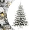 vidaXL K&uuml;nstlicher klappbarer Weihnachtsbaum Wei&szlig; 180 cm PE und PVC