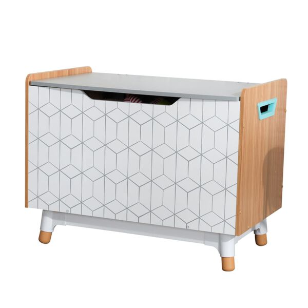KidKraft Spielzeugkiste Mid-Century Modern Grau 74&times;46&times;56 cm