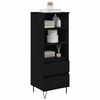 vidaXL Highboard Schwarz Eichen-Optik 40 x 36 x 110 cm Holzwerkstoff