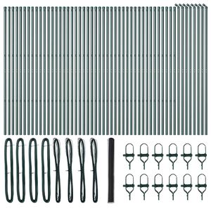 vidaXL Zaunpfosten Grau