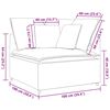 vidaXL Modulares Sofa Eckmodul mit Kissen Graugr&uuml;n 100 cm