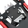 vidaXL 3 in 1 Schneeschuhe Rot und Schwarz 25 Zoll Aluminium und HDPE