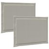 vidaXL Sitzkissen 2 pcs Hellgrau 47 x 36 x 2 cm Polyester