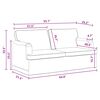 vidaXL Sofa Dunkelgrau Gesamtabmessungen: 162 x 80 x 85 cm (B x T x H)