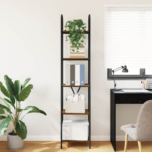 vidaXL B&uuml;cherregal Ger&auml;ucherte Eiche 40 x 30 x 183 cm Holzwerkstoff