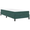 vidaXL Boxspringbett mit Matratze Dunkelgr&uuml;n 100 x 200 cm Stoff