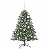 vidaXL K&uuml;nstlicher Weihnachtsbaum mit 150 LEDs mit St&auml;nder Gr&uuml;n 120 cm