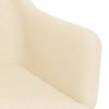 vidaXL Esszimmerst&uuml;hle 2 Stk. Drehbar Creme Stoff