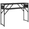 vidaXL Konsolentisch Schwarz Eichen-Optik Holzwerkstoff 105x30x75cm
