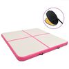 vidaXL Aufblasbare Gymnastikmatte mit Pumpe 200x200x10 cm PVC Rosa