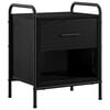vidaXL Nachttisch Schwarz Eichen-Optik 40 x 30 x 50 cm Holzwerkstoff