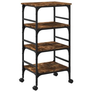 vidaXL K&uuml;chenwagen R&auml;uchereiche 45x35x89,5 cm Holzwerkstoff