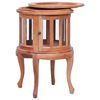 vidaXL Vitrinenschrank Natur 50 x 50 x 76 cm Massivholz Mahagoni