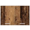 vidaXL H&auml;ngeschrank mit T&uuml;r 2 pcs Altes Holz und Wei&szlig; 60 x 31 x 40 cm