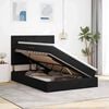 vidaXL Aufbewahrungsbett mit Matratze Schwarz 140 x 190 cm Samt