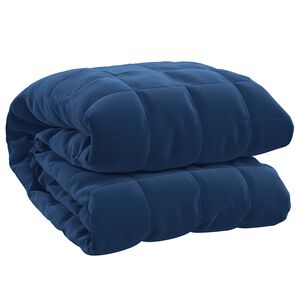 vidaXL Gewichtsdecke Blau 220x235 cm 15 kg Stoff