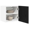 vidaXL H&auml;ngeschrank 2 pcs Schwarze Eiche und Wei&szlig; 40 x 31 x 40 cm
