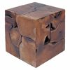 vidaXL Hocker Braun 40x40x45 cm Massivholz Teak