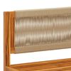 vidaXL 5-tlg. Gartensofa-Set mit Kissen Holz Akazie & Seil