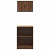 vidaXL Garagenschr&auml;nke 2 Stk. Braun Eichen-Optik Holzwerkstoff