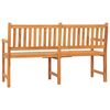 vidaXL Gartenbank 3-Sitzer mit Tisch 150 cm Massivholz Teak