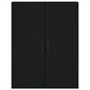 vidaXL Highboard Schwarz 69,5x34x180 cm Holzwerkstoff