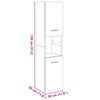 vidaXL Bad-Hängeschrank Altholz-Optik 30x30x130 cm Holzwerkstoff