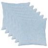 vidaXL Kissenbezug 6 stk. HEERLEN Himmelblau 55 x 55 cm