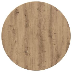 vidaXL Tischplatte &Oslash; 60 x 1,5 cm Rund Holzwerkstoff Artisan-Eiche