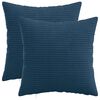 vidaXL Kissenbezug 2 pcs HEERLEN Marineblau 30 x 30 cm Cord