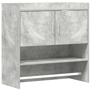 vidaXL Wandregal Wandhalterung Betongrau 80 x 36 x 80 cm Holzwerkstoff