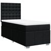 vidaXL Boxspringbett mit Matratze Schwarz 90x190 cm Stoff