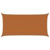vidaXL Sonnensegel Orange und Braun 6 x 3 m 100 % Polyester Oxford