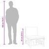 vidaXL 2-tlg. Garten-Lounge-Set mit Cremeweißen Kissen Bambus