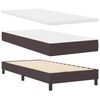 vidaXL Boxspringbett mit Matratze Dunkelbraun 100 x 200 cm Stoff