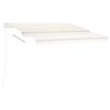 vidaXL Automatische Markise mit LED & Windsensor 350x250 cm Creme