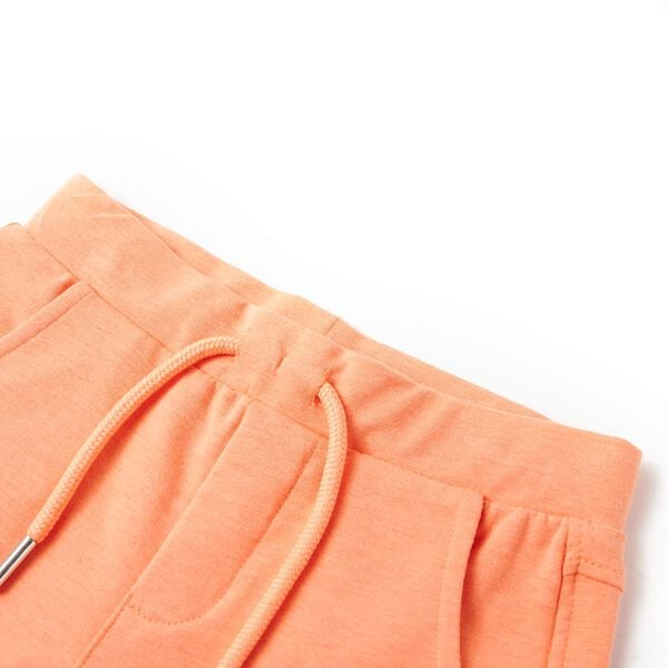 Kindershorts mit Kordelzug Neonorange 128