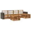 vidaXL Outdoor-Sofagarnitur 6 stk. Natur