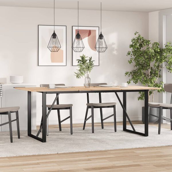 vidaXL Esstisch-Gestell in O-Form 160x80x73 cm Stahl