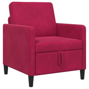 vidaXL Sofa mit Stauraum Weinrot 72 x 78 x 87 cm Polyester